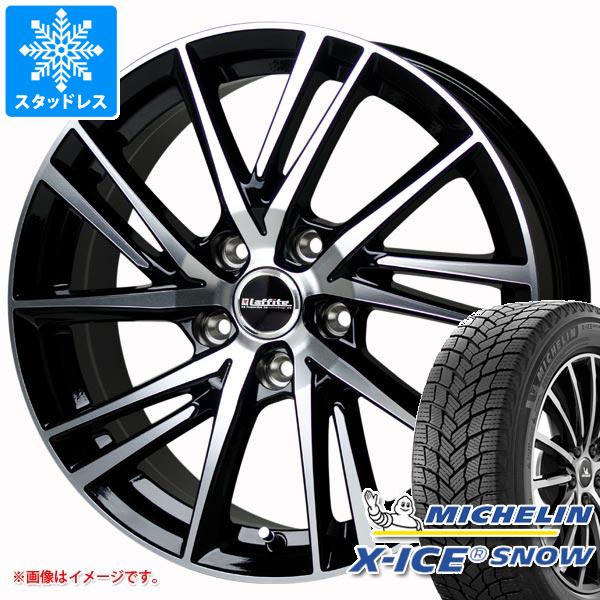 【タイヤ交換対象】2023年製 スタッドレスタイヤ ミシュラン エックスアイススノー 235/50R18 101H XL ＆ ラフィット LW-06 2 8.0-18 タイヤホイール4本セット235/50-18 MICHELIN X-ICE SNOW