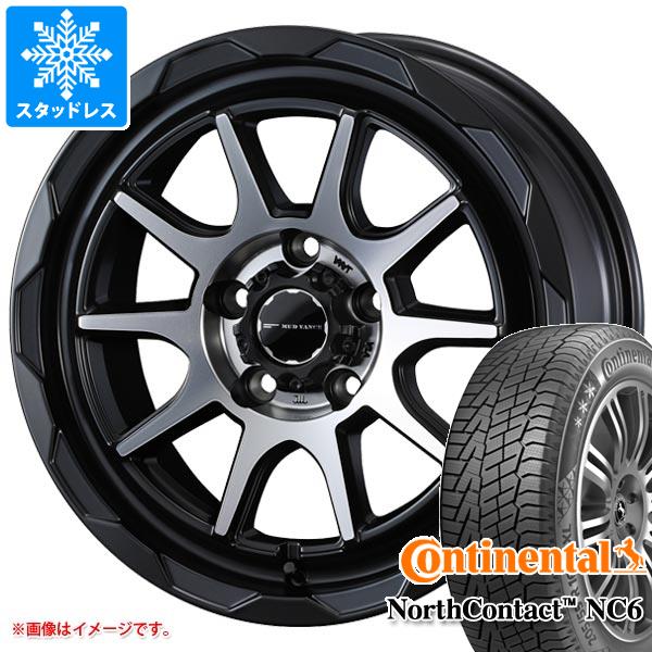 【タイヤ交換対象】デリカD:5用 スタッドレス コンチネンタル ノースコンタクト NC6 235/65R17 108T XL マッドヴァンス06 タイヤホイール4本セット