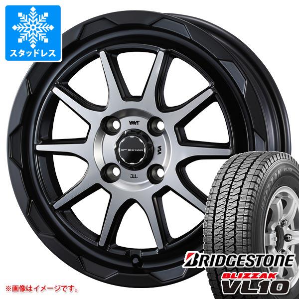【タイヤ交換対象】ハイゼットカーゴ S320系用 スタッドレス ブリヂストン ブリザック VL10 145/80R12 80/78N (145R12 6PR相当) マッドヴァンス06 タイヤホイール4本セット