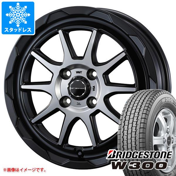 【タイヤ交換対象】キャリイ DA16T用 スタッドレス ブリヂストン W300 145/80R12 80/78N (145R12 6PR相当) マッドヴァンス06 タイヤホイール4本セット