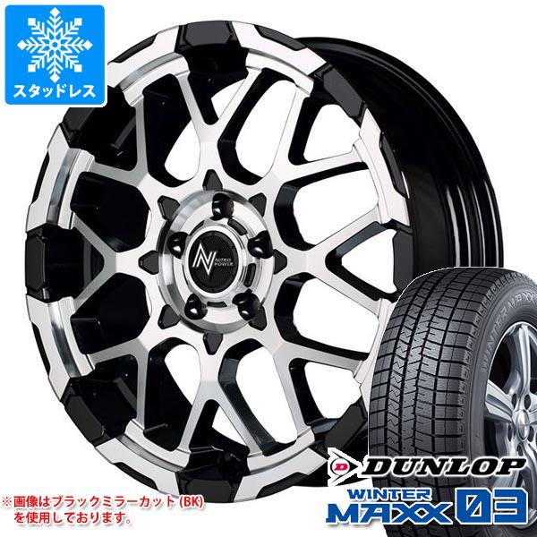 【タイヤ交換対象】RAV4 50系用 スタッドレス ダンロップ ウインターマックス03 WM03 235/60R18 107Q XL ナイトロパワー M28 バレット タイヤホイール4本セット