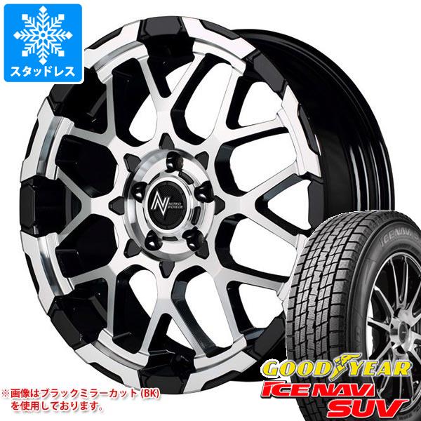 【タイヤ交換対象】デリカD:5用 スタッドレス グッドイヤー アイスナビ SUV 225/70R16 103Q ナイトロパワー M28 バレット タイヤホイール4本セット