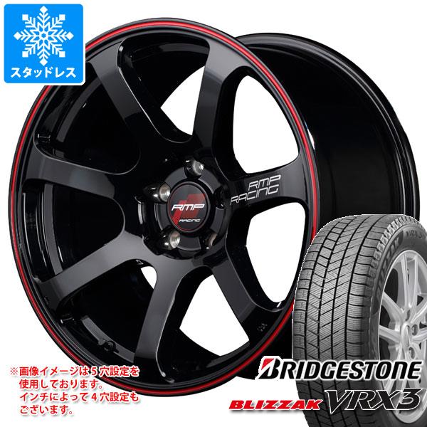 【タイヤ交換対象】スタッドレスタイヤ ブリヂストン ブリザック VRX3 245/50R18 104Q XL ＆ RMP レーシング R07 8.0-18 タイヤホイール4本セット245/50-18 BRIDGESTONE BLIZZAK VRX3