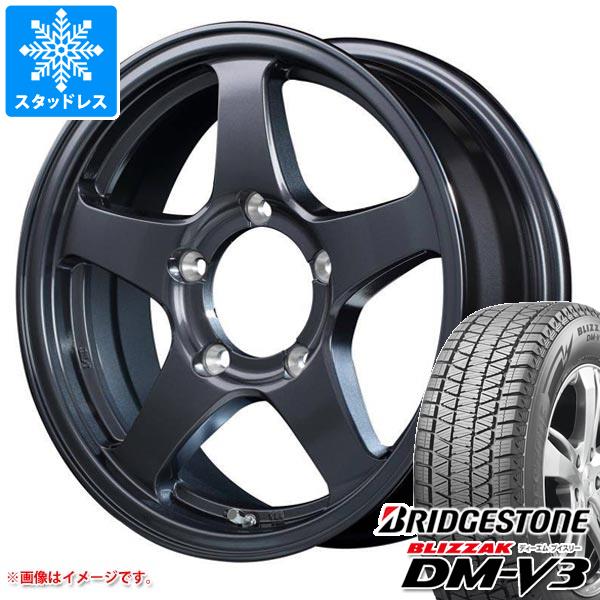 【タイヤ交換対象】ジムニー用 スタッドレス ブリヂストン ブリザック DM-V3 175/80R16 91Q オフパフォーマー RT-5Nプラス2 タイヤホイール4本セット