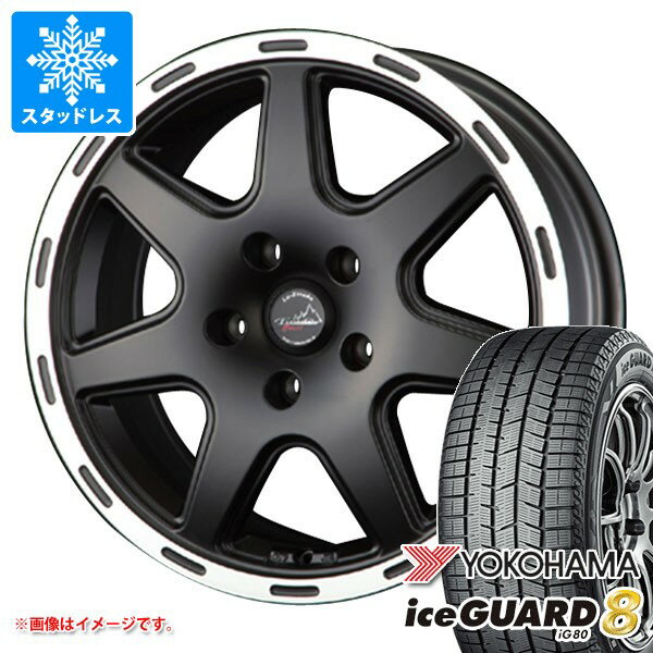 【タイヤ交換対象】ジープ コンパス M624系用 スタッドレス ヨコハマ アイスガードエイト iG80 225/55R18 102Q XL ラ・ストラーダ ティラード クロス タイヤホイール4本セット