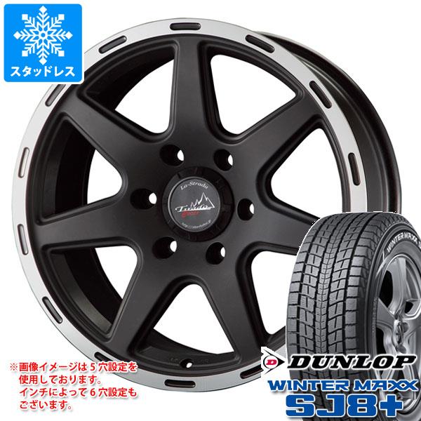 【タイヤ交換対象】スタッドレスタイヤ ダンロップ ウインターマックス SJ8 プラス 215/70R16 100Q ＆ ラ・ストラーダ ティラード クロス 7.0-16 タイヤホイール4本セット215/70-16 DUNLOP WINTER MAXX SJ8+