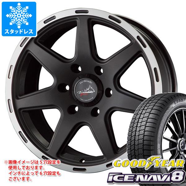 【タイヤ交換対象】スタッドレスタイヤ グッドイヤー アイスナビ8 155/65R14 75Q ＆ ラ・ストラーダ ティラード クロス 4.5-14 タイヤホイール4本セット155/65-14 GOODYEAR ICE NAVI 8
