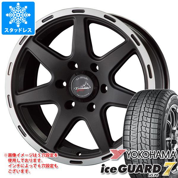 【タイヤ交換対象】スタッドレスタイヤ ヨコハマ アイスガードセブン iG70 155/65R14 75Q ＆ ラ・ストラーダ ティラード クロス 4.5-14 タイヤホイール4本セット155/65-14 YOKOHAMA iceGUARD 7 iG70