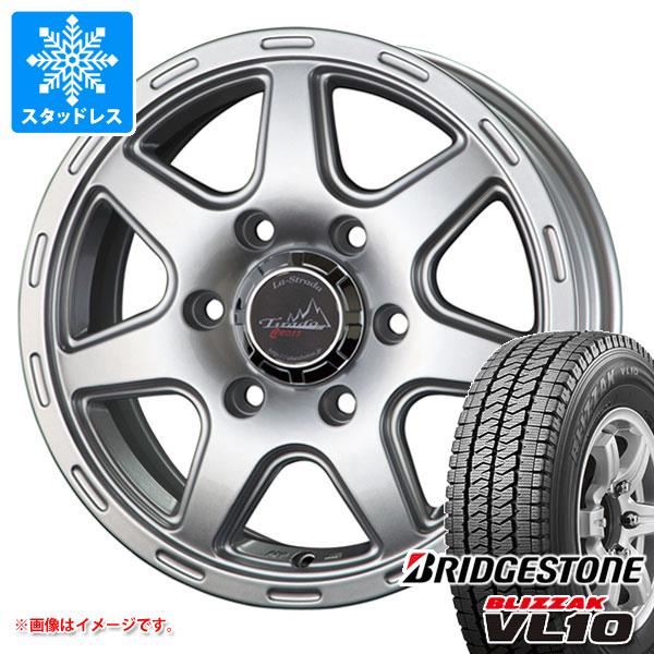 【タイヤ交換対象】ハイエース 200系用 スタッドレス ブリヂストン ブリザック VL10 195/80R15 107/105N ラ・ストラーダ ティラード クロス タイヤホイール4本セット