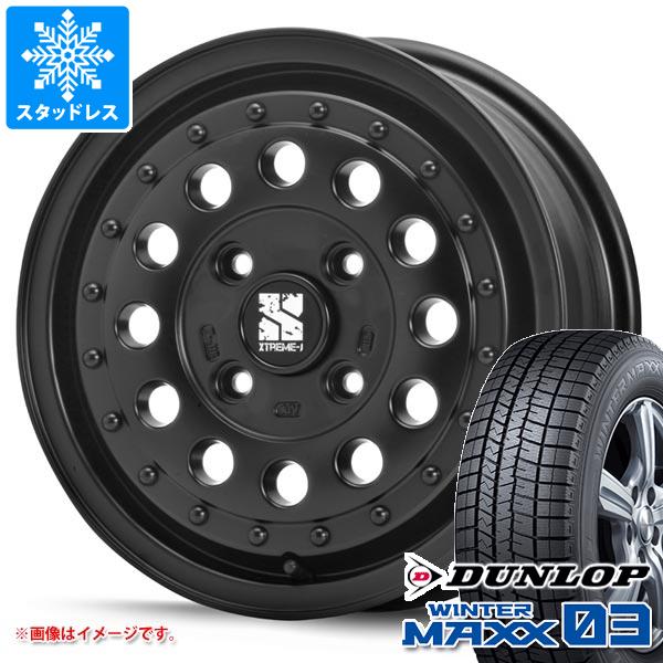 【タイヤ交換対象】エブリイワゴン DA17W用 スタッドレス ダンロップ ウインターマックス03 WM03 165/60R14 75Q MLJ エクストリームJ ラギッド タイヤホイール4本セット