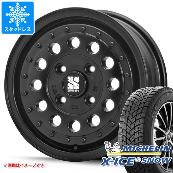 【タイヤ交換対象】ハスラー用 スタッドレス ミシュラン エックスアイススノー 165/70R14 85T XL MLJ エクストリームJ ラギッド タイヤホイール4本セット