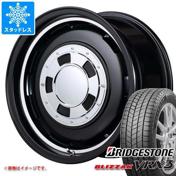 【タイヤ交換対象】スタッドレスタイヤ ブリヂストン ブリザック VRX3 165/55R15 75Q ＆ ガルシア シスコ 4.5-15 タイヤホイール4本セット165/55-15 BRIDGESTONE BLIZZAK VRX3