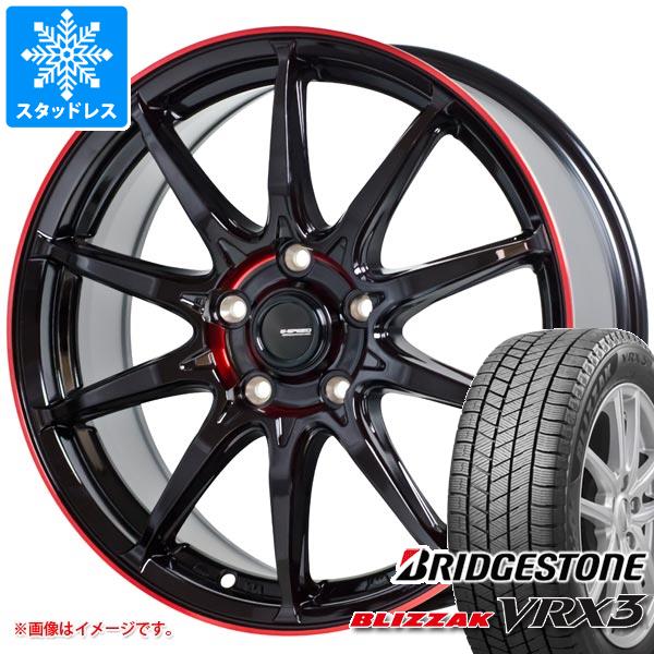 【タイヤ交換対象】スタッドレスタイヤ ブリヂストン ブリザック VRX3 155/70R12 73Q ＆ ジースピード P-05R 3.5-12 タイヤホイール4本セット155/70-12 BRIDGESTONE BLIZZAK VRX3