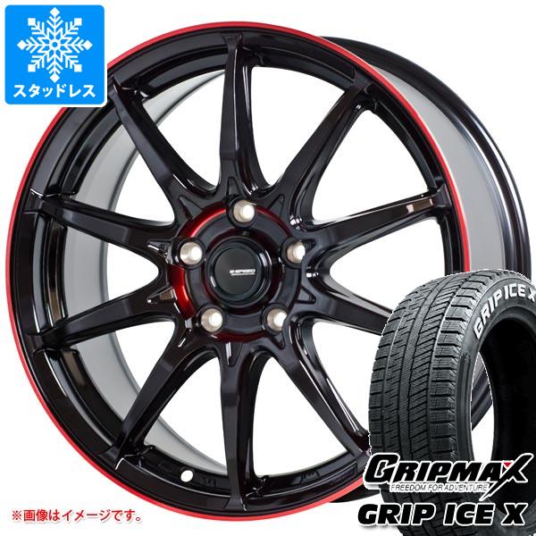 【タイヤ交換対象】スタッドレスタイヤ グリップマックス グリップアイスエックス 155/65R14 75Q ホワイトレター ＆ ジースピード P-05R 4.5-14 タイヤホイール4本セット155/65-14 GRIP MAX GRIP ICE X WL