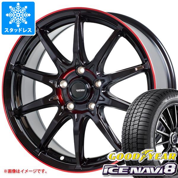 【タイヤ交換対象】プリウス 60系用 スタッドレス グッドイヤー アイスナビ8 195/60R17 90Q ジースピード P-05R タイヤホイール4本セット