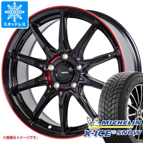 【タイヤ交換対象】2025年製 スタッドレスタイヤ ミシュラン エックスアイススノー 235/50R18 101H XL ＆ ジースピード P-05R 8.0-18 タイヤホイール4本セット235/50-18 MICHELIN X-ICE SNOW