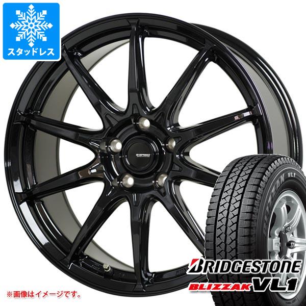 【タイヤ交換対象】スタッドレスタイヤ ブリヂストン ブリザック VL1 145R12 8PR (145/80R12 86/84N相当) ＆ ジースピード G-05 3.5-12 タイヤホイール4本セット145-12 BRIDGESTONE BLIZZAK VL1