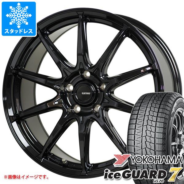 【タイヤ交換対象】スタッドレスタイヤ ヨコハマ アイスガードセブン iG70 155/65R14 75Q ＆ ジースピード G-05 4.5-14 タイヤホイール4本セット155/65-14 YOKOHAMA iceGUARD 7 iG70