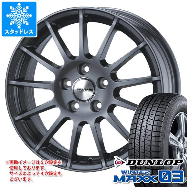 【タイヤ交換対象】MINI クラブマン F54用 スタッドレス ダンロップ ウインターマックス03 WM03 225/45R17 91Q アーヴィン F01 タイヤホイール4本セット