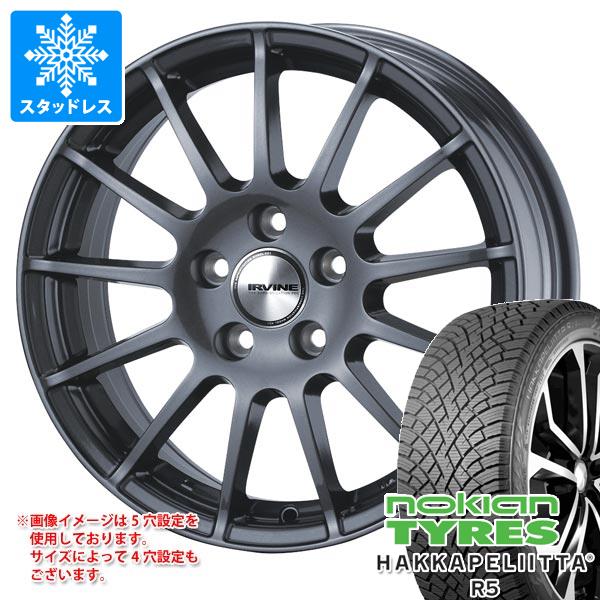 【タイヤ交換対象】BMW F26 X4用 スタッドレス ノキアン ハッカペリッタ R5 SUV 225/60R17 103R XL アーヴィン F01 タイヤホイール4本セット