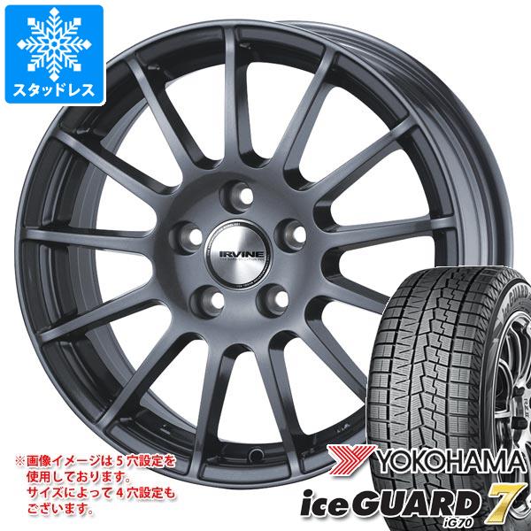 【タイヤ交換対象】MINI クラブマン F54用 スタッドレス ヨコハマ アイスガードセブン iG70 225/45R17 91Q アーヴィン F01 タイヤホイール4本セット