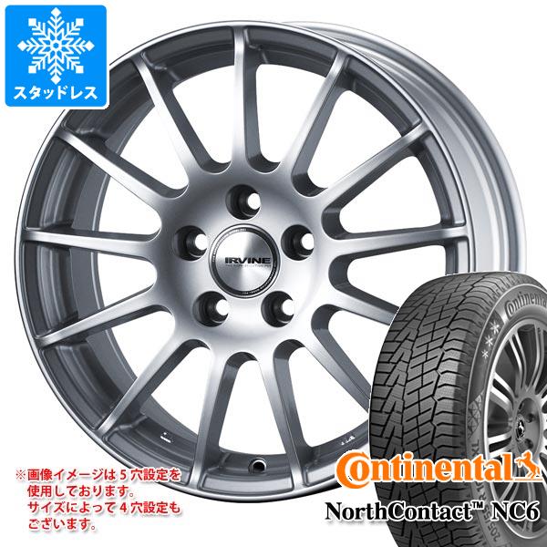 【タイヤ交換対象】アウディ A8 4H系用 スタッドレス コンチネンタル ノースコンタクト NC6 235/55R18 104T XL アーヴィン F01 タイヤホイール4本セット