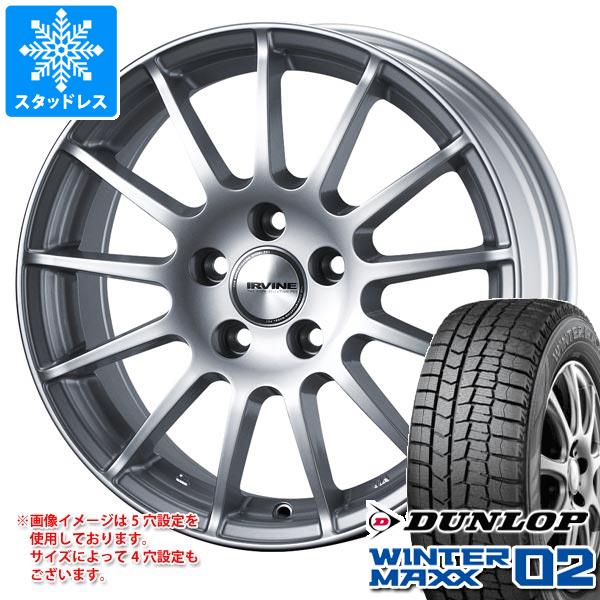 【タイヤ交換対象】メルセデスベンツ C118 CLA用 スタッドレス ダンロップ ウインターマックス02 WM02 225/45R18 95T XL アーヴィン F01 タイヤホイール4本セット