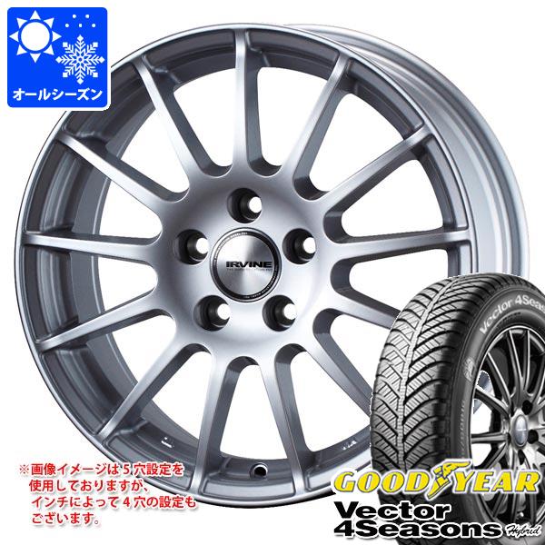 【タイヤ交換対象】VW シャラン用 オールシーズンタイヤ グッドイヤー ベクター 4シーズンズ ハイブリッド 215/60R16 95H アーヴィン F01 タイヤホイール4本セット