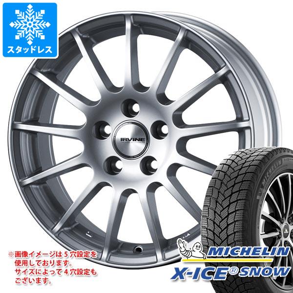 【タイヤ交換対象】メルセデスベンツ W204 Cクラス用 スタッドレス ミシュラン エックスアイススノー 205/55R16 94H XL アーヴィン F01 タイヤホイール4本セット