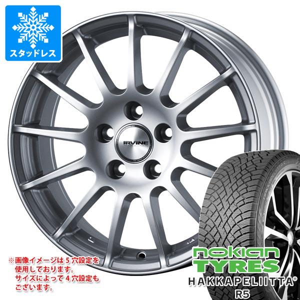 【タイヤ交換対象】BMW F25 X3用 スタッドレス ノキアン ハッカペリッタ R5 SUV 225/60R17 103R XL アーヴィン F01 タイヤホイール4本セット