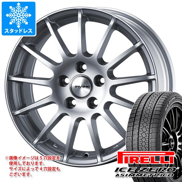 【タイヤ交換対象】メルセデスベンツ H247 GLAクラス用 スタッドレス ピレリ アイスゼロアシンメトリコ 235/55R18 104H XL アーヴィン F01 タイヤホイール4本セット