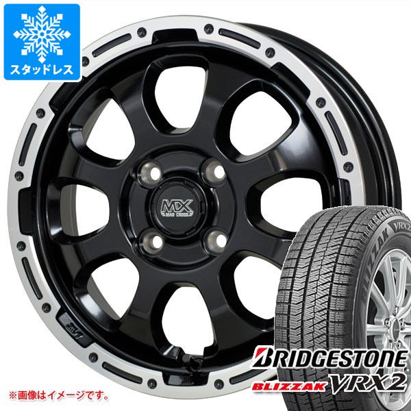 【タイヤ交換対象】スタッドレスタイヤ ブリヂストン ブリザック VRX2 175/60R16 82Q ＆ マッドクロスグレイス 6.0-16 タイヤホイール4本セット175/60-16 BRIDGESTONE BLIZZAK VRX2