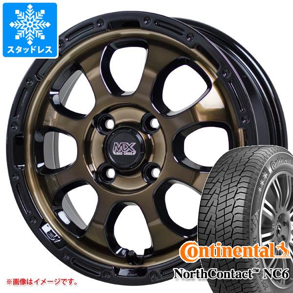 【タイヤ交換対象】ハイゼットカーゴ S320系用 スタッドレス コンチネンタル ノースコンタクト NC6 165/65R14 79T マッドクロスグレイス タイヤホイール4本セット