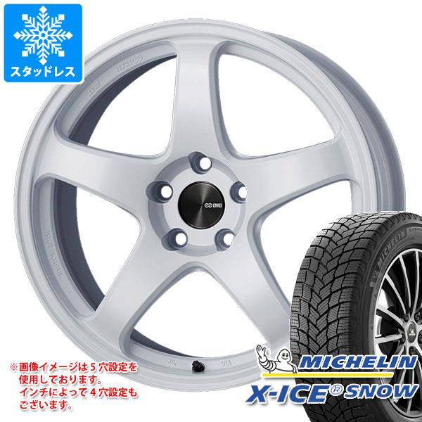 【タイヤ交換対象】スタッドレスタイヤ ミシュラン エックスアイススノー 215/55R18 99H XL ＆ エンケイ パフォーマンスライン PF05 7.5-18 タイヤホイール4本セット215/55-18 MICHELIN X-ICE SNOW