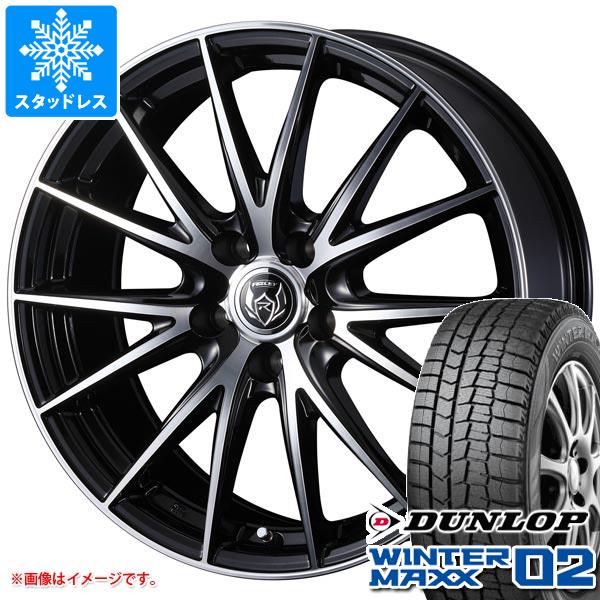 【タイヤ交換対象】スタッドレスタイヤ ダンロップ ウインターマックス02 WM02 145/80R12 74Q ＆ ライツレー VS 4.0-12 タイヤホイール4本セット145/80-12 DUNLOP WINTER MAXX 02 WM02