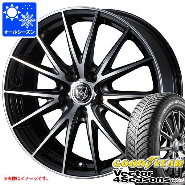 【タイヤ交換対象】オールシーズン 225/40R18 92H XL グッドイヤー ベクター 4シーズンズ ハイブリッド ライツレー VS 7.5-18 タイヤホイール4本セット 1