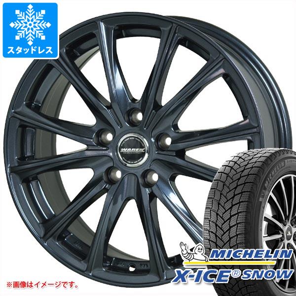 【タイヤ交換対象】スタッドレスタイヤ ミシュラン エックスアイススノー 225/55R18 102H XL ＆ ヴァーレン W05 8.0-18 タイヤホイール4本セット225/55-18 MICHELIN X-ICE SNOW