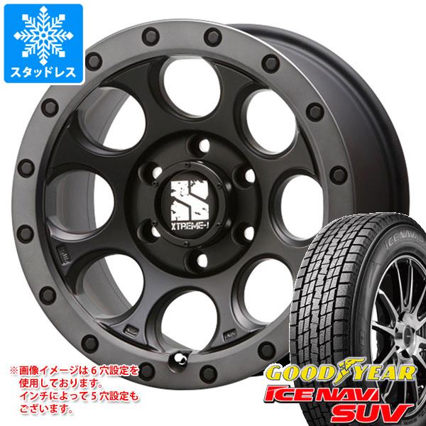 【タイヤ交換対象】デリカD:5用 スタッドレス グッドイヤー アイスナビ SUV 235/65R17 108Q XL MLJ エクストリームJ XJ03 タイヤホイール4本セット