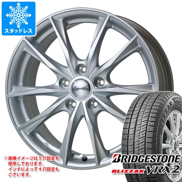 【タイヤ交換対象】スタッドレスタイヤ ブリヂストン ブリザック VRX2 165/65R13 77Q ＆ エクシーダー E06 4.0-13 タイヤホイール4本セット165/65-13 BRIDGESTONE BLIZZAK VRX2