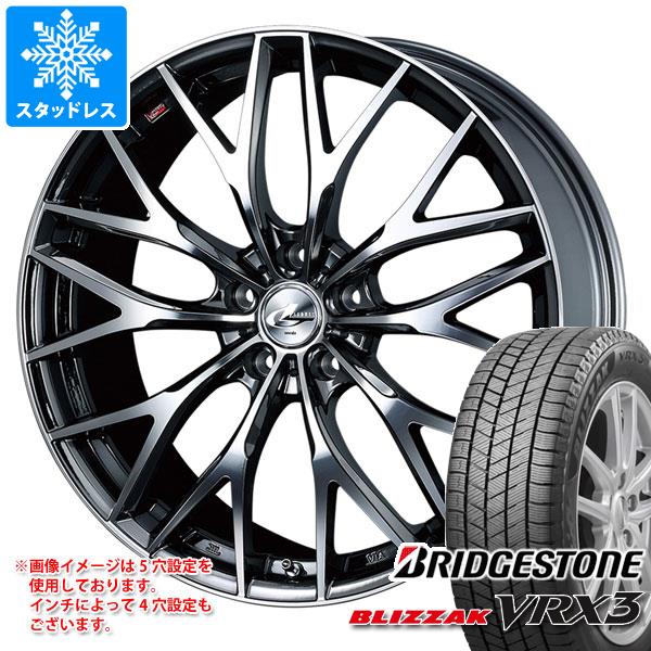 【タイヤ交換対象】スタッドレスタイヤ ブリヂストン ブリザック VRX3 225/45R19 92Q ＆ レオニス MX 8.0-19 タイヤホイール4本セット225/45-19 BRIDGESTONE BLIZZAK VRX3