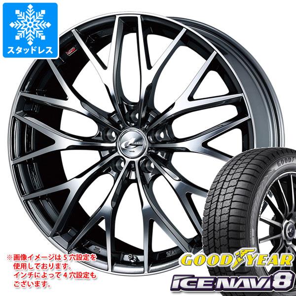 【タイヤ交換対象】プリウス 60系用 スタッドレス グッドイヤー アイスナビ8 195/60R17 90Q レオニス MX タイヤホイール4本セット