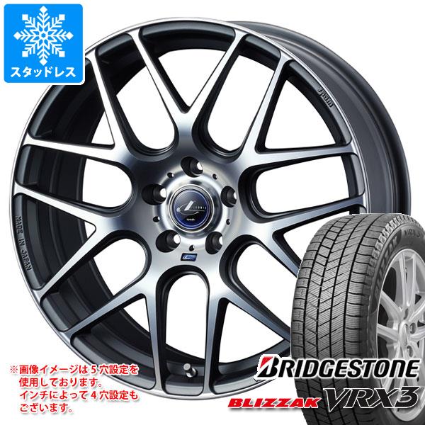 【タイヤ交換対象】スタッドレスタイヤ ブリヂストン ブリザック VRX3 245/45R18 100Q XL ＆ レオニス ナヴィア 06 8.0-18 タイヤホイール4本セット245/45-18 BRIDGESTONE BLIZZAK VRX3