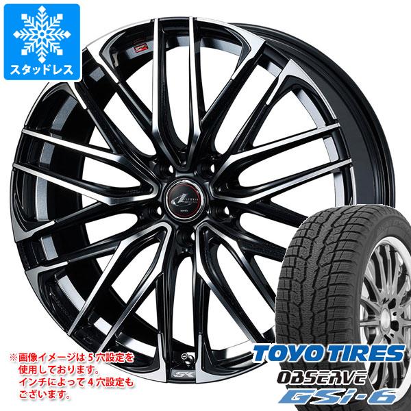 【タイヤ交換対象】2025年製 スタッドレスタイヤ トーヨー オブザーブ GSi-6 225/65R17 102Q ＆ レオニス SK 7.0-17 タイヤホイール4本セット225/65-17 TOYO OBSERVE GSi-6