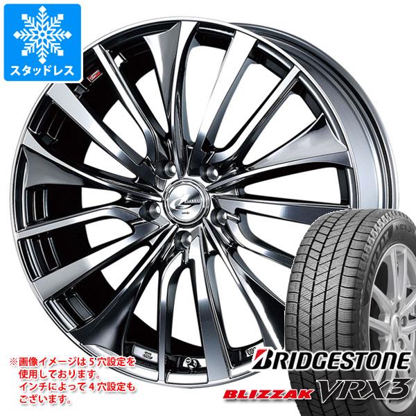 【タイヤ交換対象】スタッドレスタイヤ ブリヂストン ブリザック VRX3 165/65R15 81Q ＆ レオニス VT 4.5-15 タイヤホイール4本セット165/65-15 BRIDGESTONE BLIZZAK VRX3