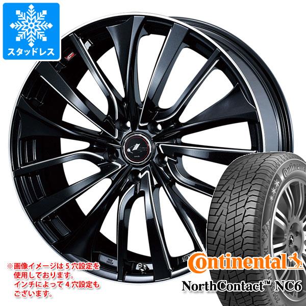 【タイヤ交換対象】スタッドレスタイヤ コンチネンタル ノースコンタクト NC6 235/55R18 104T XL ＆ レオニス VT 8.0-18 タイヤホイール4本セット235/55-18 CONTINENTAL NorthContact NC6