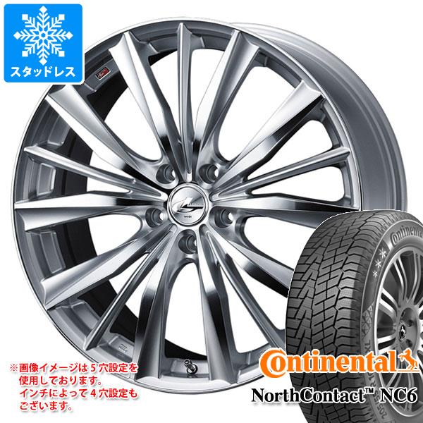 【タイヤ交換対象】スタッドレスタイヤ コンチネンタル ノースコンタクト NC6 175/65R14 82T ＆ レオニス VX 5.5-14 タイヤホイール4本セット175/65-14 CONTINENTAL NorthContact NC6