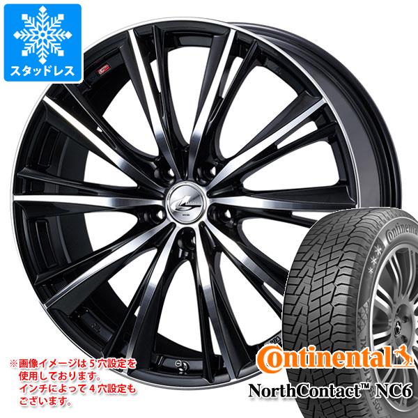 【タイヤ交換対象】スタッドレスタイヤ コンチネンタル ノースコンタクト NC6 245/45R18 100T XL ＆ レオニス WX 8.0-18 タイヤホイール4本セット245/45-18 CONTINENTAL NorthContact NC6