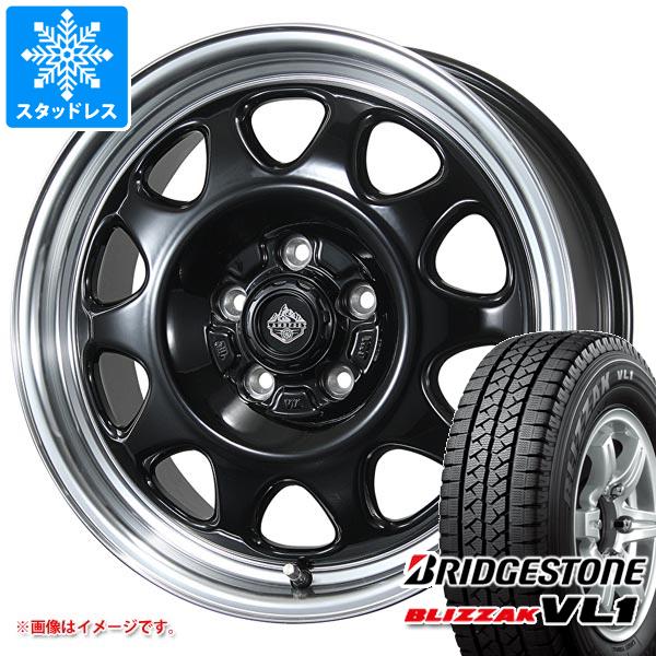 【タイヤ交換対象】タウンエース バン 400系後期用 スタッドレス ブリヂストン ブリザック VL1 165/80R14 97/95N (165R14 8PR相当) ランドフット SWZ タイヤホイール4本セット