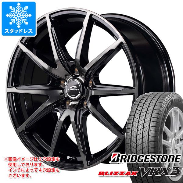 【タイヤ交換対象】スタッドレスタイヤ ブリヂストン ブリザック VRX3 175/70R14 84Q ＆ シュナイダー DR-02 5.5-14 タイヤホイール4本セット175/70-14 BRIDGESTONE BLIZZAK VRX3