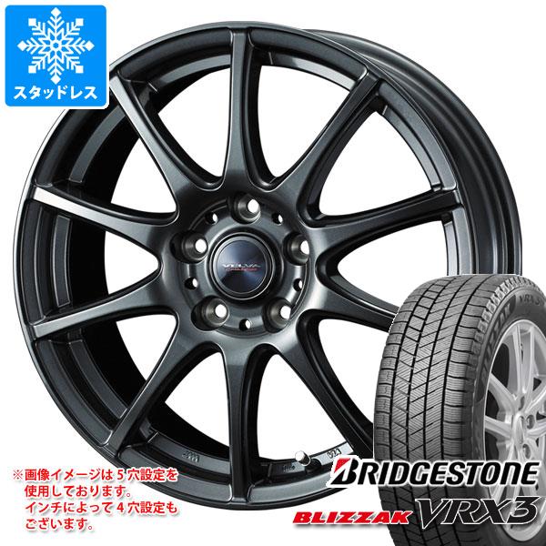 【タイヤ交換対象】スタッドレスタイヤ ブリヂストン ブリザック VRX3 155/70R13 75Q ＆ ヴェルヴァ チャージ 4.0-13 タイヤホイール4本セット155/70-13 BRIDGESTONE BLIZZAK VRX3